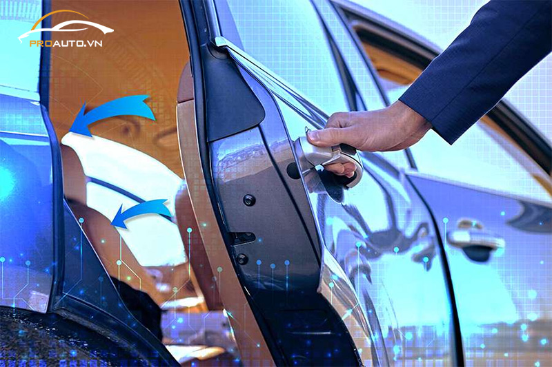 Độ cửa hít cho xe Sedona