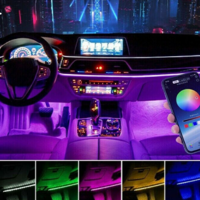 Độ đèn LED chiếu gầm taplo xe Toyota Vios