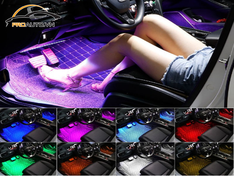 Độ đèn LED chiếu gầm taplo