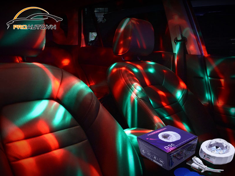 Độ đèn LED nội thất xe Ford Fiesta