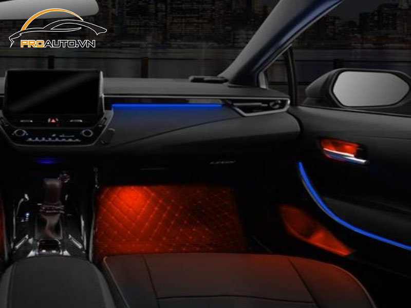 Độ đèn LED nội thất xe Toyota Avanza