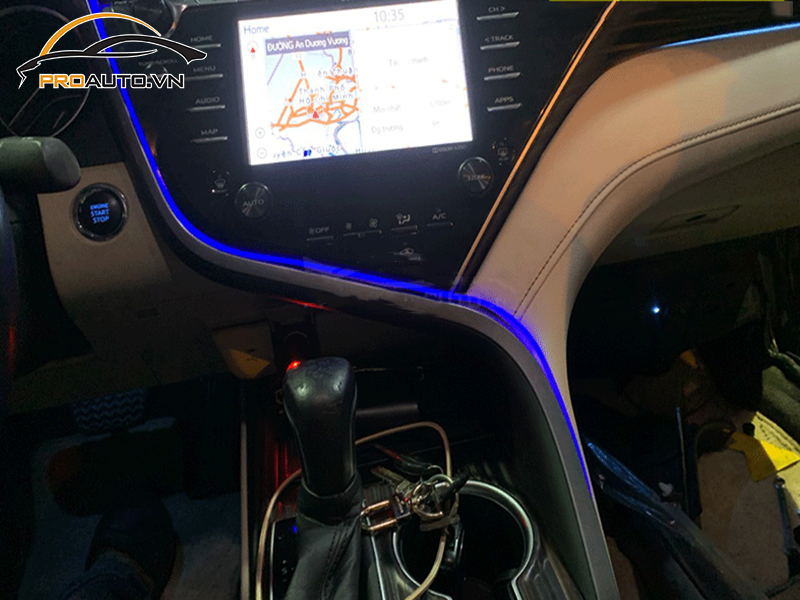 Độ đèn LED nội thất xe Toyota Camry