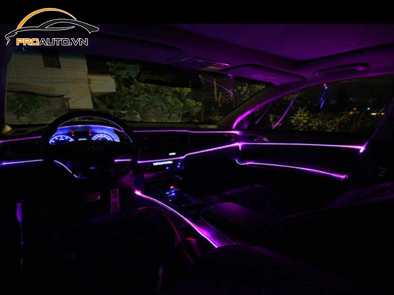 Độ đèn LED nội thất xe Toyota Camry