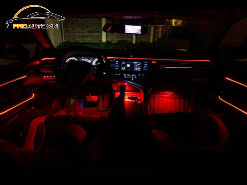 Độ đèn LED viền nội thất ô tô