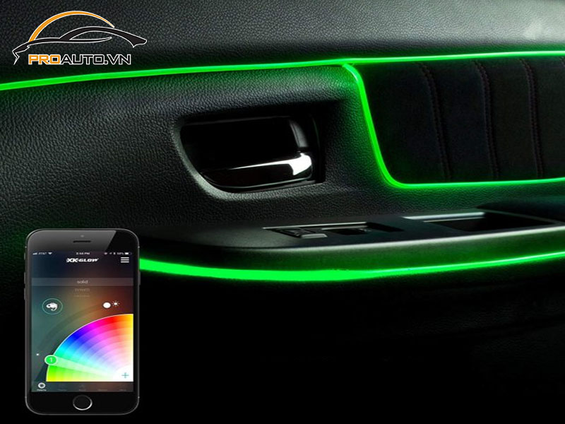 Độ đèn LED nội thất xe Toyota Yaris