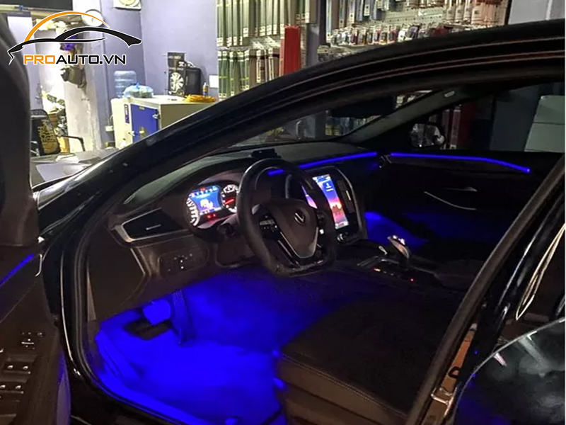 Độ đèn LED chiếu gầm taplo