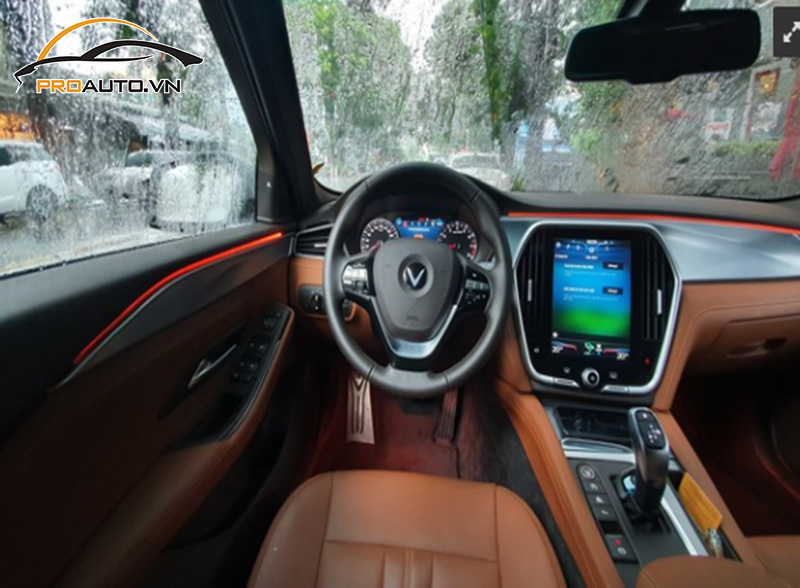 Độ đèn LED nội thất xe Vinfast Lux A2.0