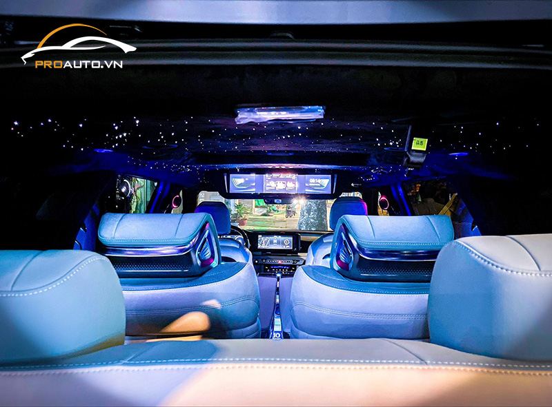 Độ đèn nội thất xe ô tô trần ánh sao