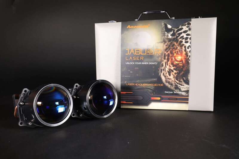 Độ Đèn Ô Tô Bi Laser Aozoom Jaguar Light