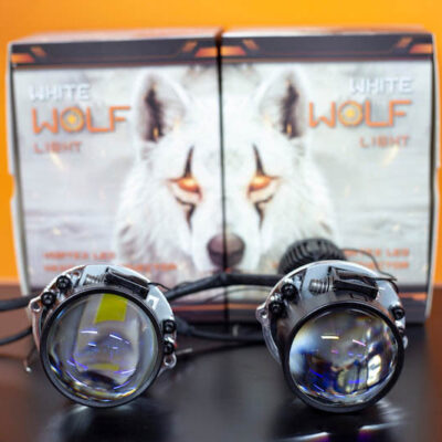 Độ Đèn Ô Tô Bi LED Aozoom White Wolf Light 2.0
