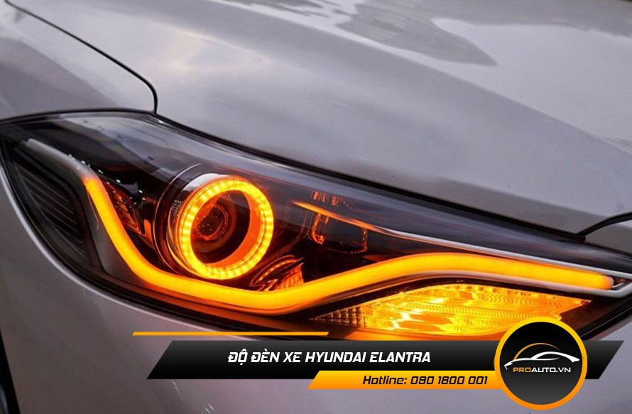 Độ đèn xe Hyundai Elantra