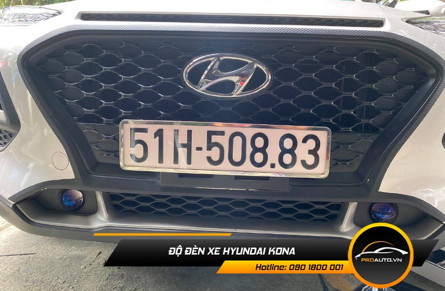 Độ đèn xe Hyundai Kona