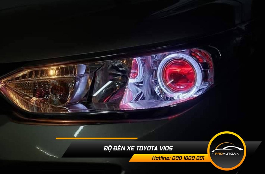 Độ đèn xe Toyota Vios
