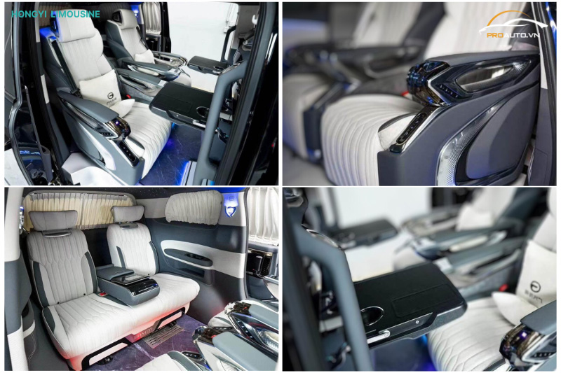 Độ ghế Limousine Kia Sedona sang trọng, quý tộc