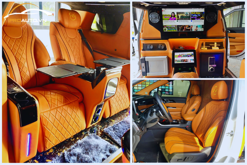 Độ ghế Limousine xe Hyundai Palisade gói Royal