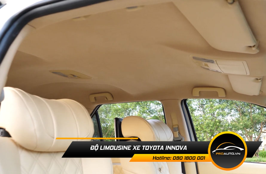 Bọc trần da lộn xe Toyota Innova