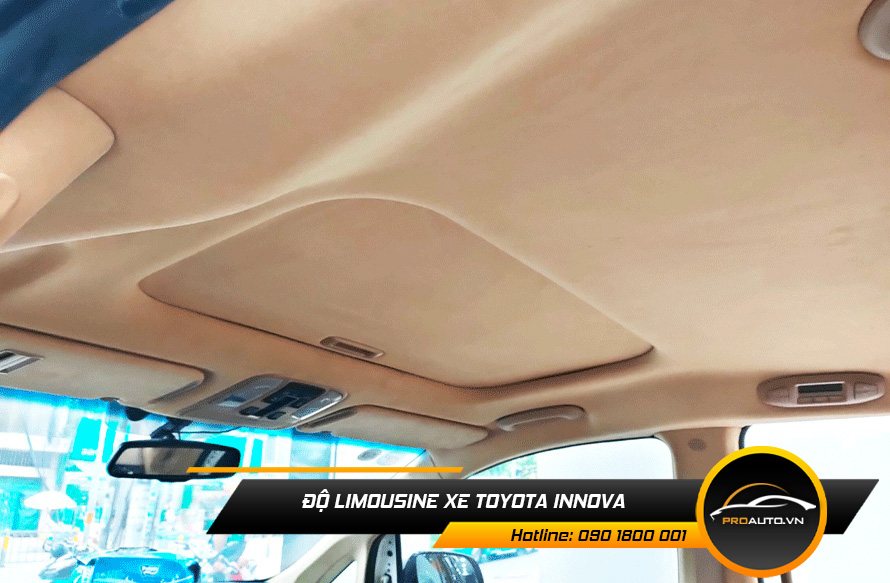 Bọc trần da lộn xe Toyota Innova