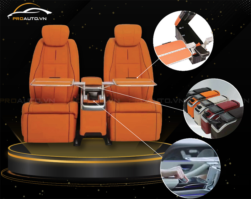 Độ ghế Limousine xe Lexus GX460 mẫu PRO 2