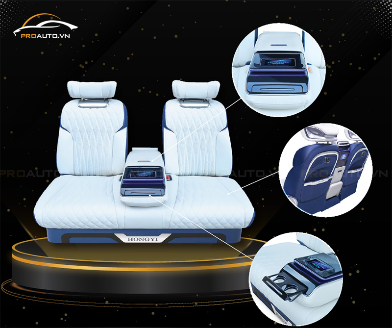 Độ ghế Limousine xe Lexus GX460 mẫu PRO 4