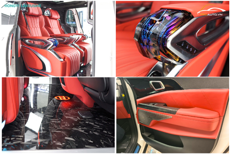 Độ ghế Limousine xe Toyota Sienna gói nâng cao