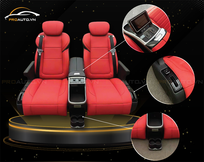 Độ ghế Toyota Fortuner Limousine mẫu PRO 1