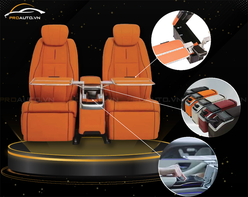 Độ ghế Toyota Fortuner Limousine mẫu PRO 2