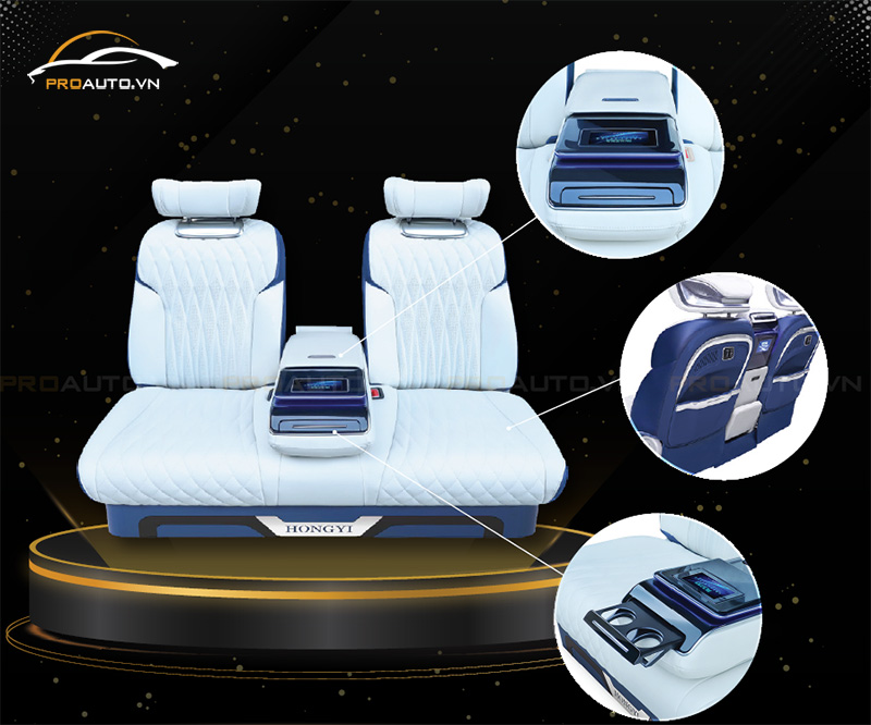 Độ ghế Toyota Fortuner Limousine mẫu PRO 4