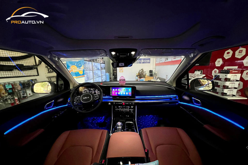 Độ led nội thất xe Kia Carnival
