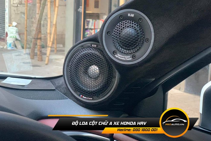 Độ loa cột chữ A xe Honda HRV