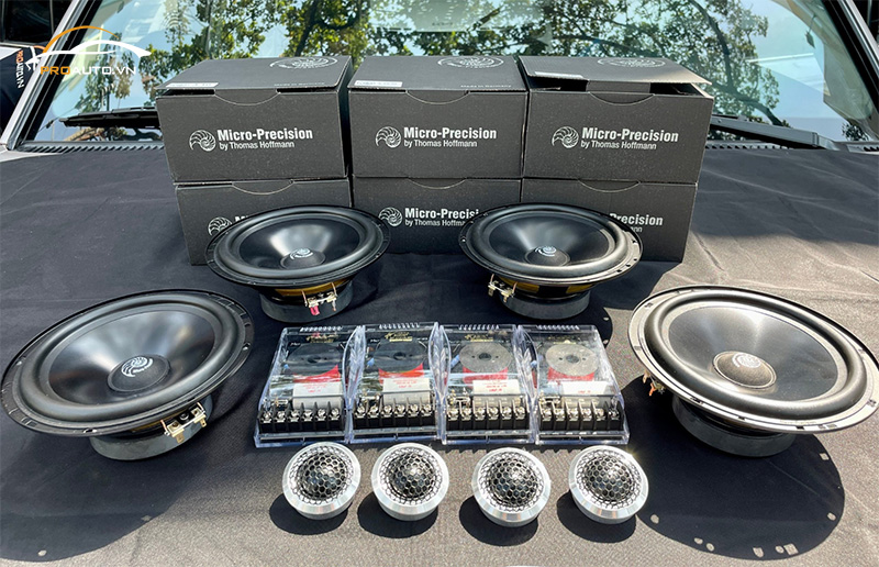 Độ loa Hyundai Palisade thương hiệu Micro-Precision 