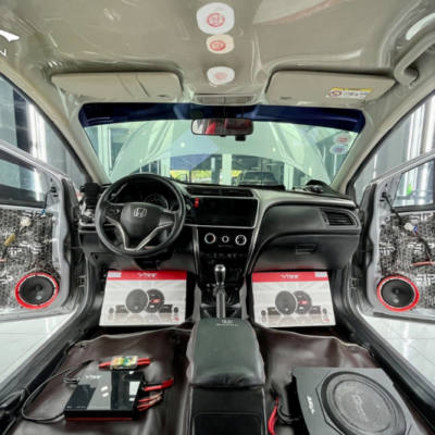 do loa vibe giup tao diem nhan cho xe honda city 1