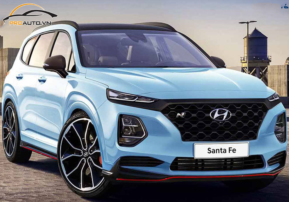 Độ mâm Hyundai Santafe