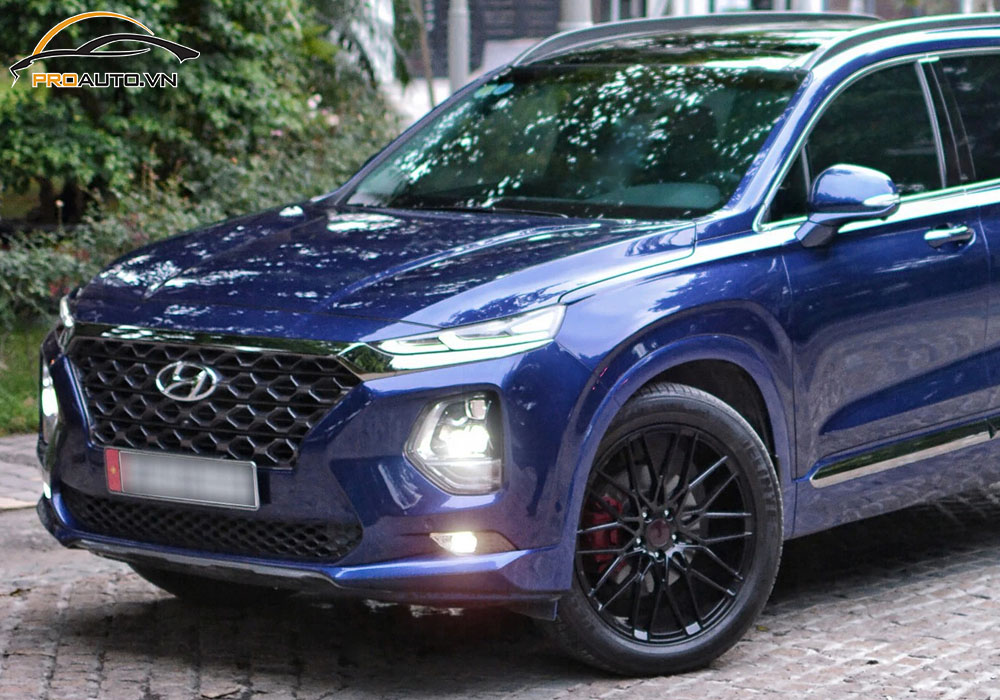 Độ mâm xe Hyundai Santafe