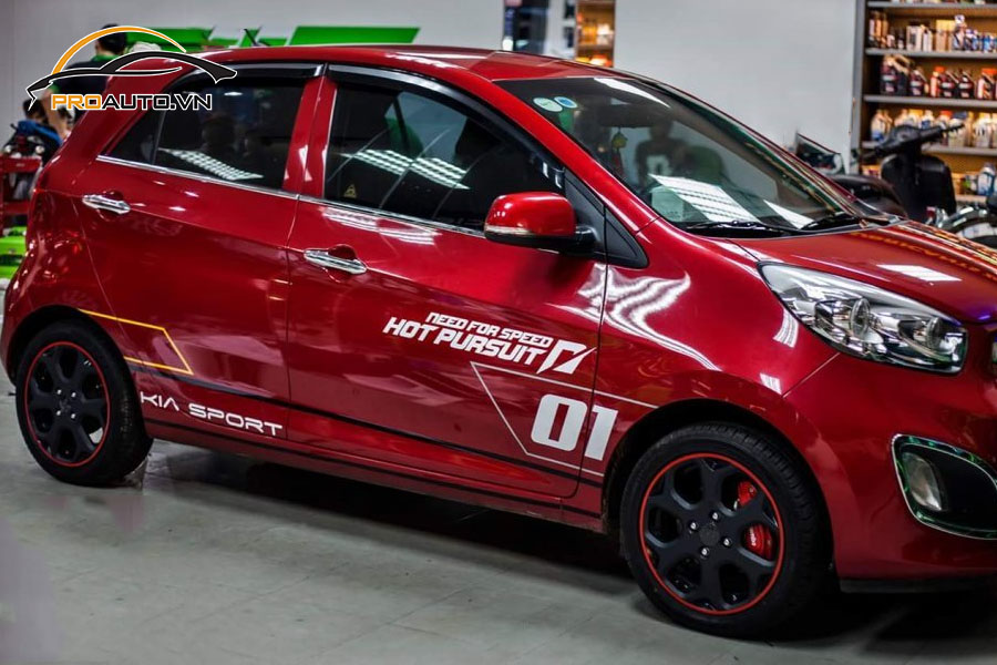 Độ mâm xe Kia Morning với phong cách thể thao độc đáo 