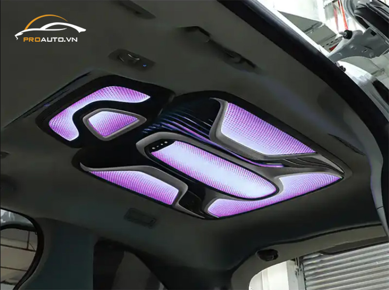 Độ ốp trần xe Lexus GX460