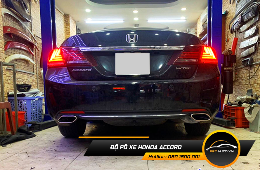 Độ pô xe Honda Accord