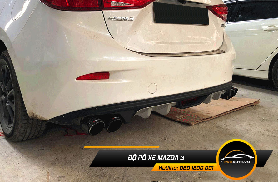 Độ pô xe Mazda 3