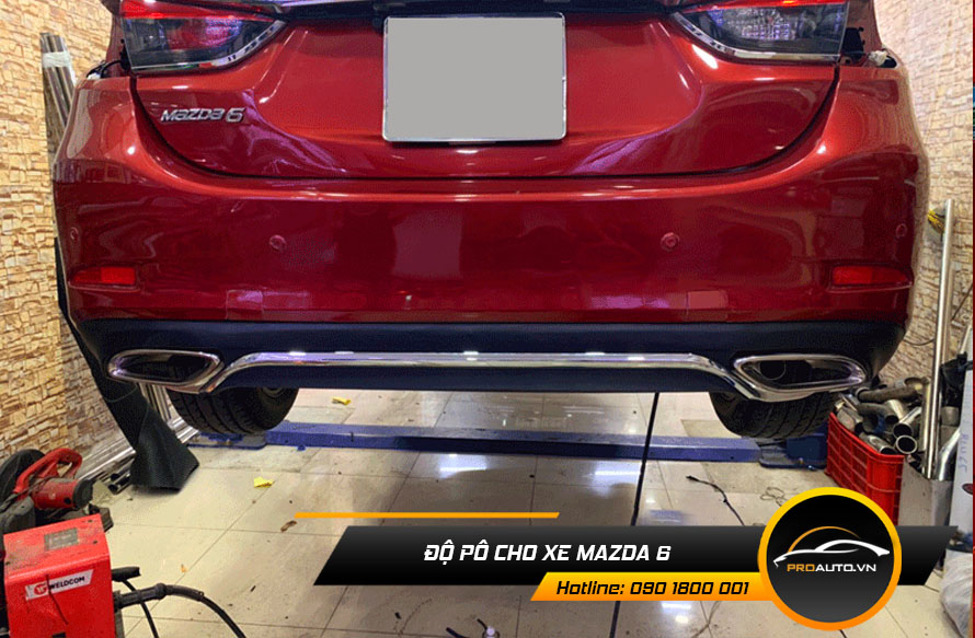 Độ pô xe Mazda 6