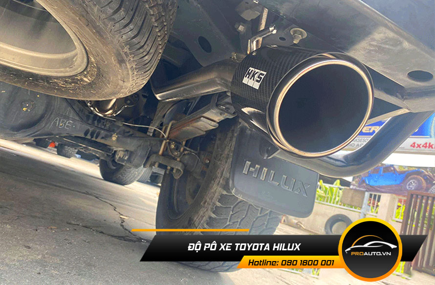 Độ pô xe Toyota Hilux