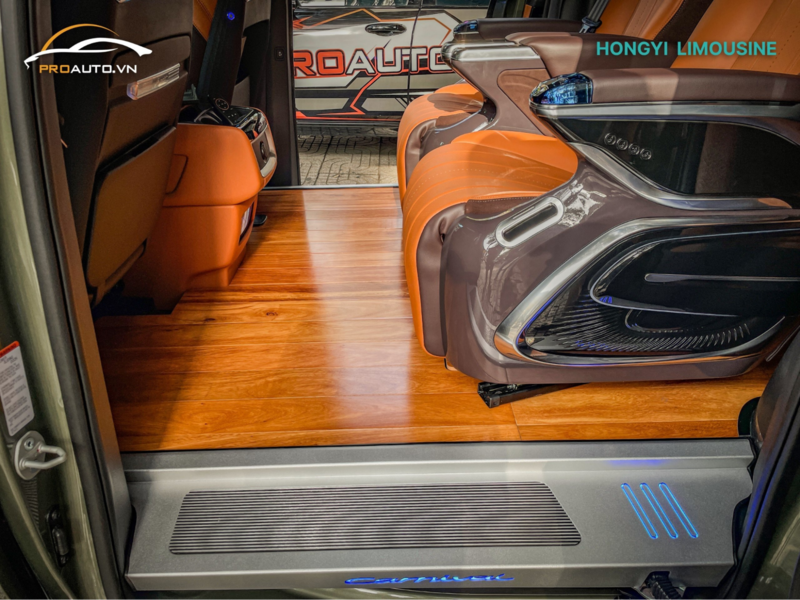 Độ sàn gỗ xe Hyundai Palisade