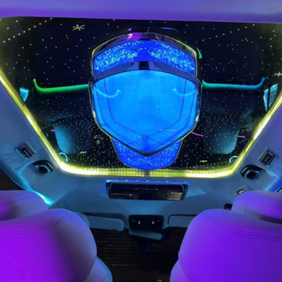 Độ trần ánh sao xe ô tô tích hợp đèn trần vũ trụ