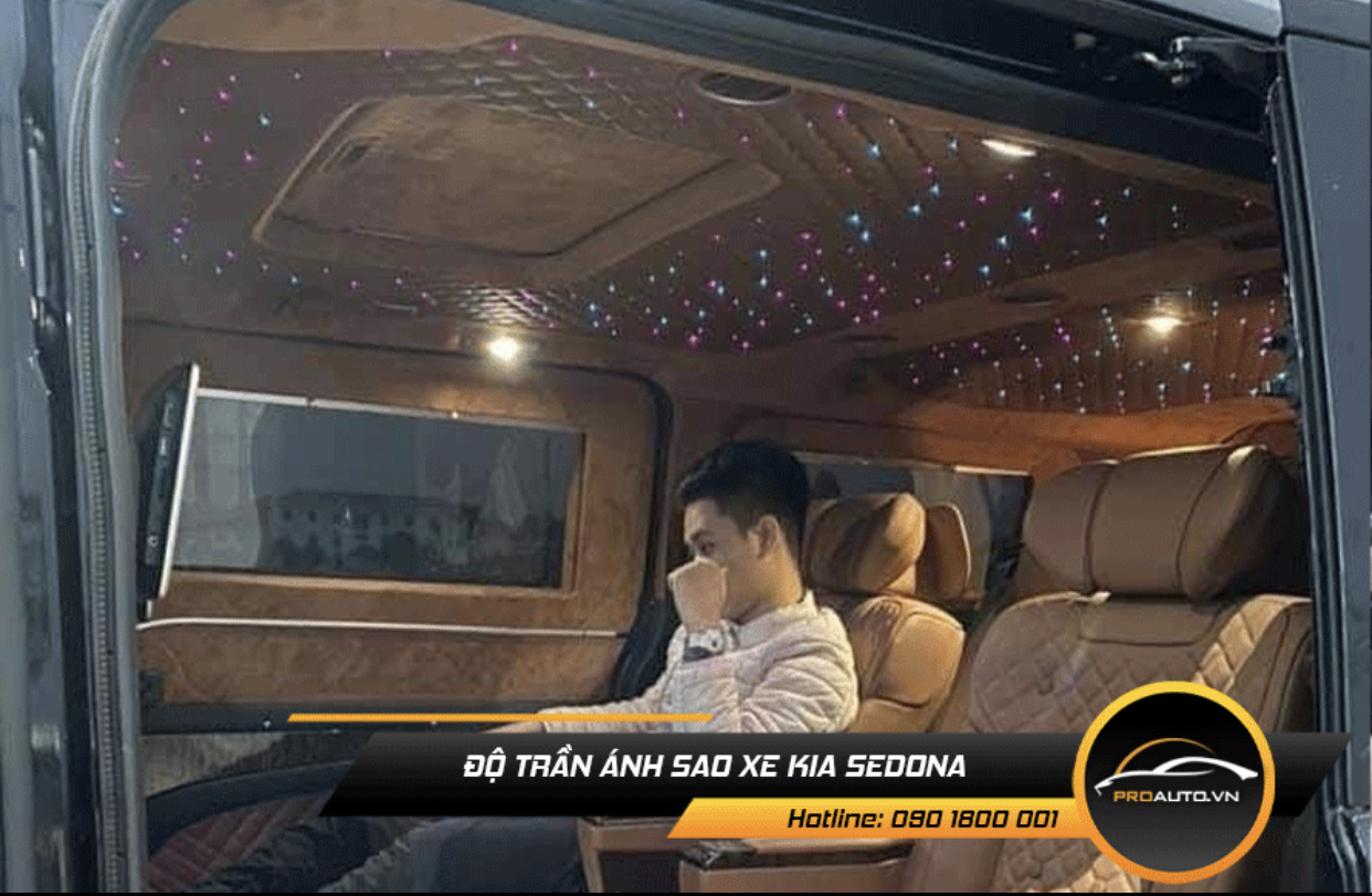 Độ trần ánh sao xe Sedona
