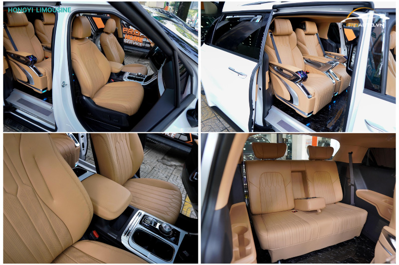 Độ xe Limousine màu bạc xỉu mới lạ