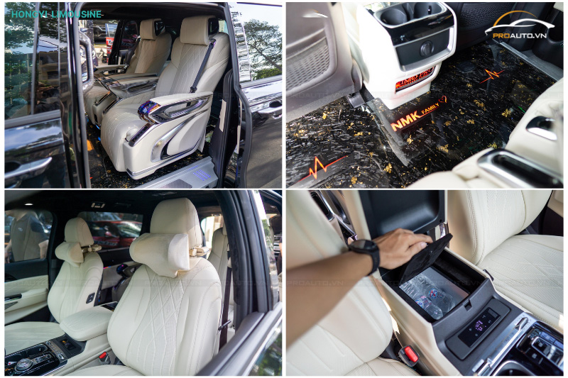 Độ xe Limousine màu trắng tinh khôi