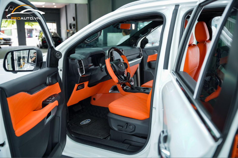 Đổi màu cột A, B, C cho xe Ford Everest