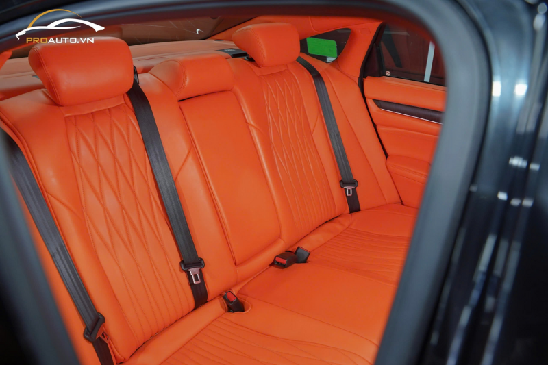 Đổi màu ghế da cho Honda Accord màu cam Hermes