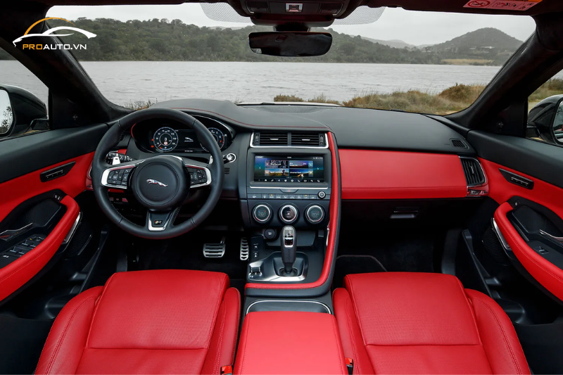 Đổi màu nội thất ghế tài, phụ xe Jaguar E-Pace
