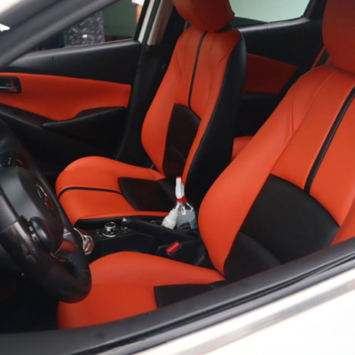Đổi màu nội thất ghế tài, phụ xe Mazda 2