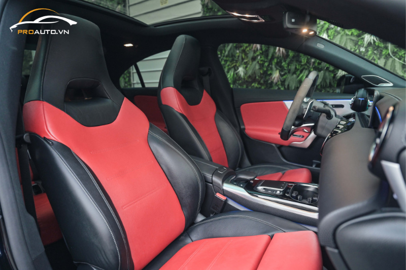Đổi màu nội thất ghế tài, phụ xe Mercedes CLA