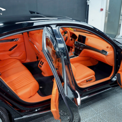 Đổi màu nội thất xe Honda Accord màu cam Hermes